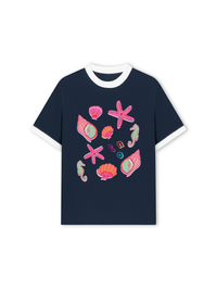 Áo Thun Ringer Relaxed Fit Summer Vibes Sea Life