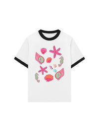 Áo Thun Ringer Relaxed Fit Summer Vibes Sea Life