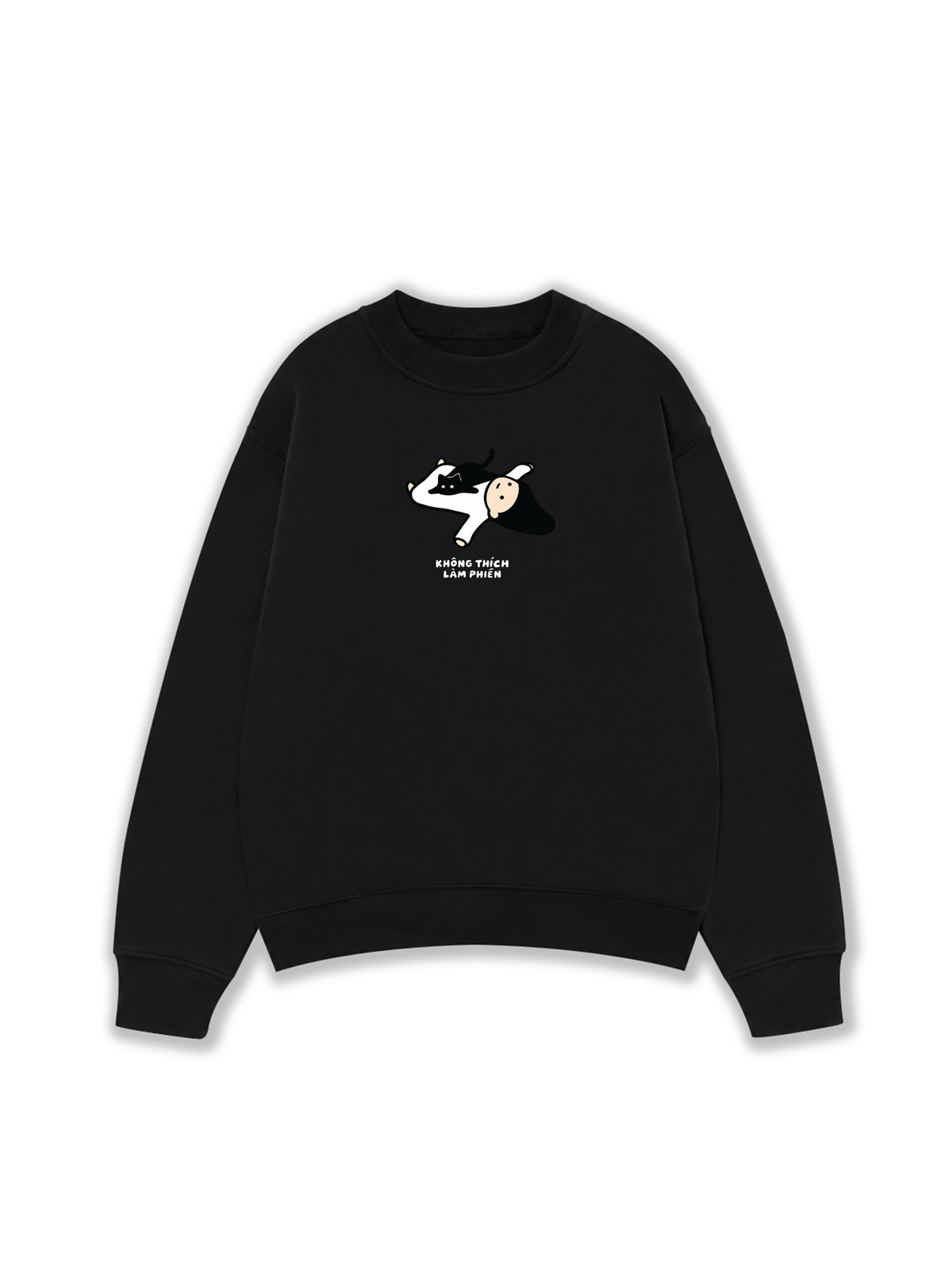 Áo Sweater Nỉ Hai Da Không Thích Làm Phiền