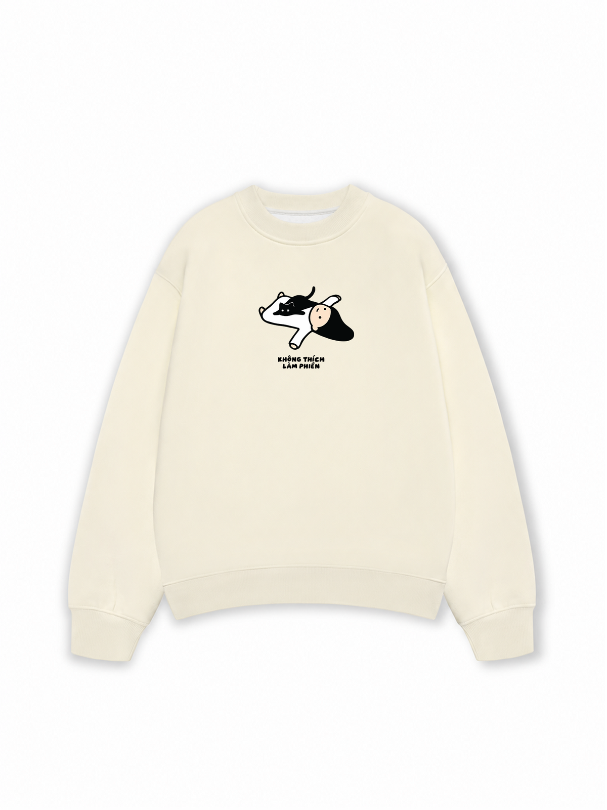 Áo Sweater Nỉ Hai Da Không Thích Làm Phiền