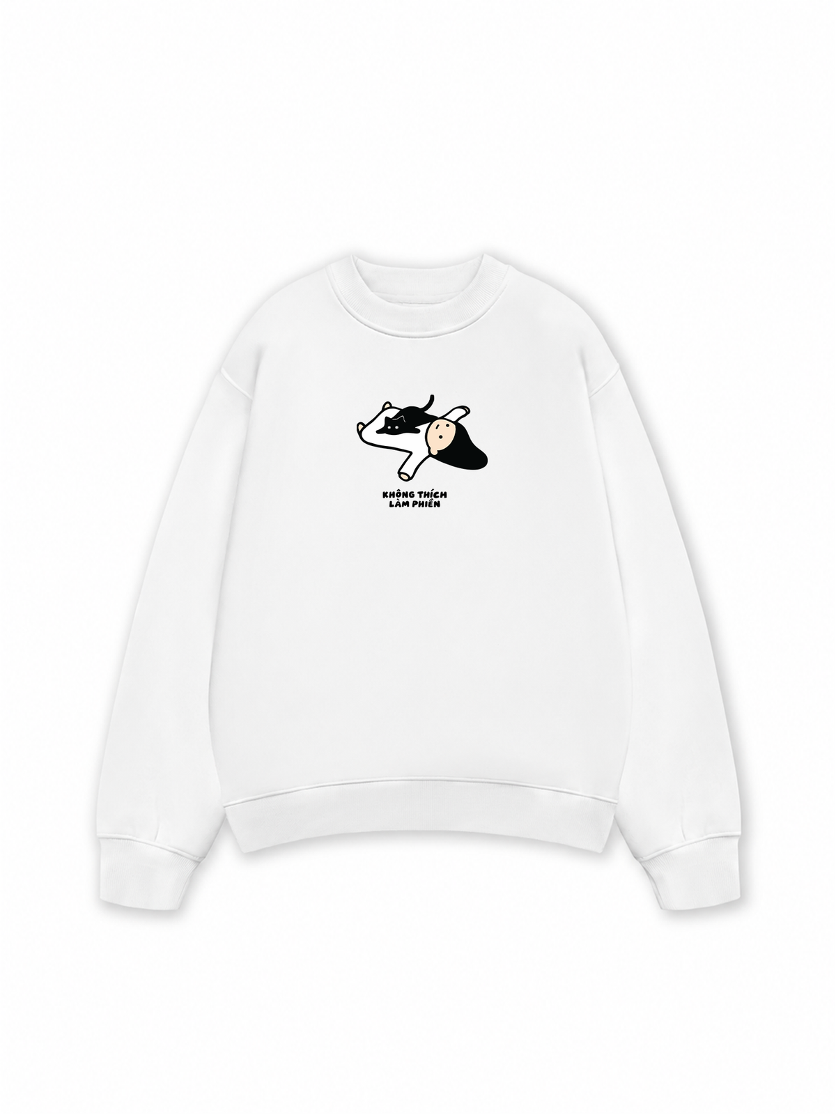 Áo Sweater Nỉ Hai Da Không Thích Làm Phiền