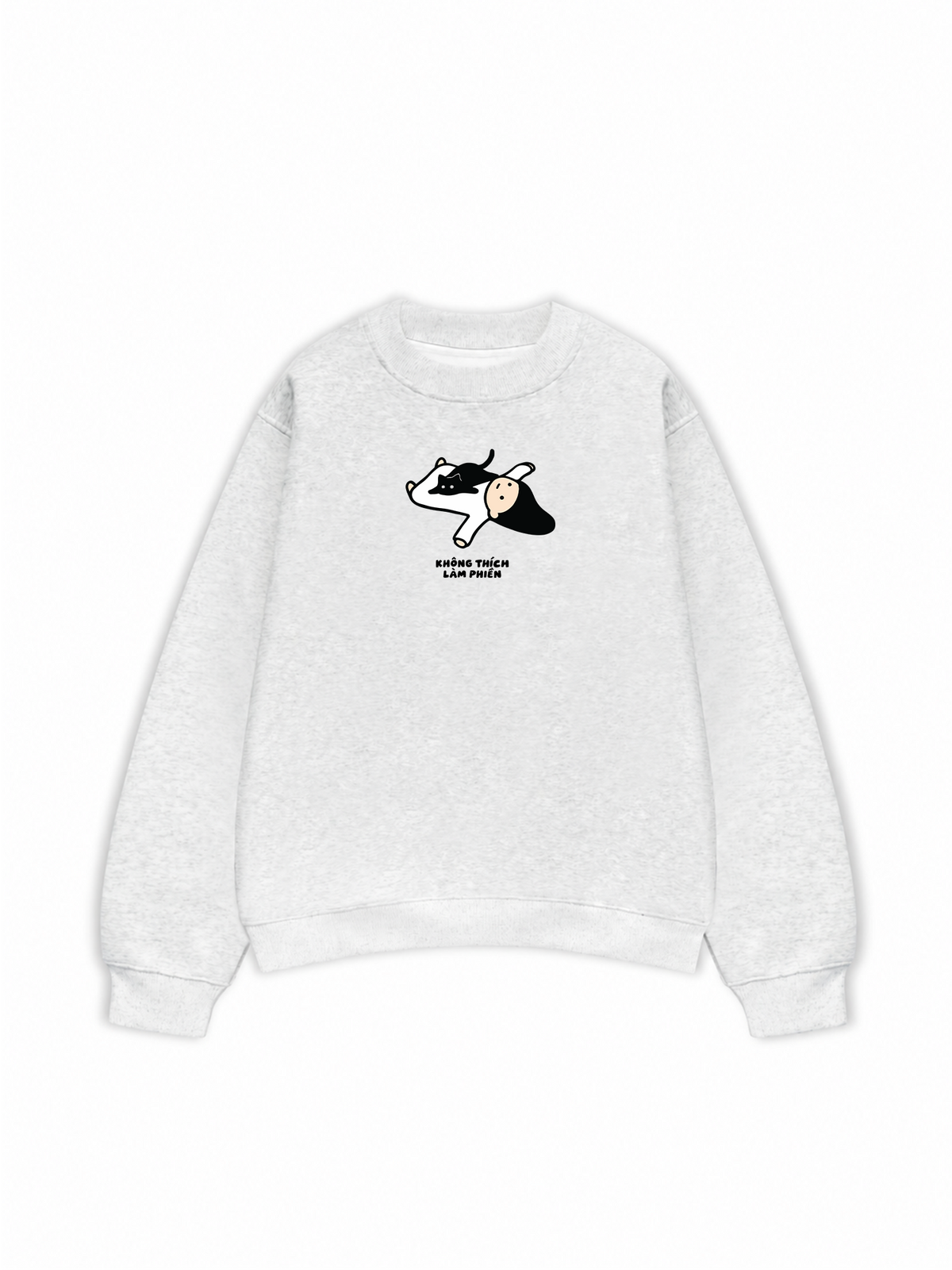 Áo Sweater Nỉ Hai Da Không Thích Làm Phiền