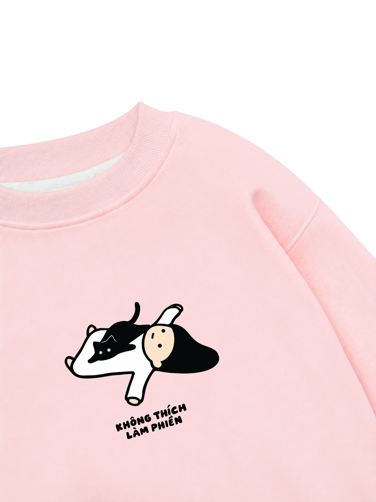 Áo Sweater Nỉ Hai Da Không Thích Làm Phiền