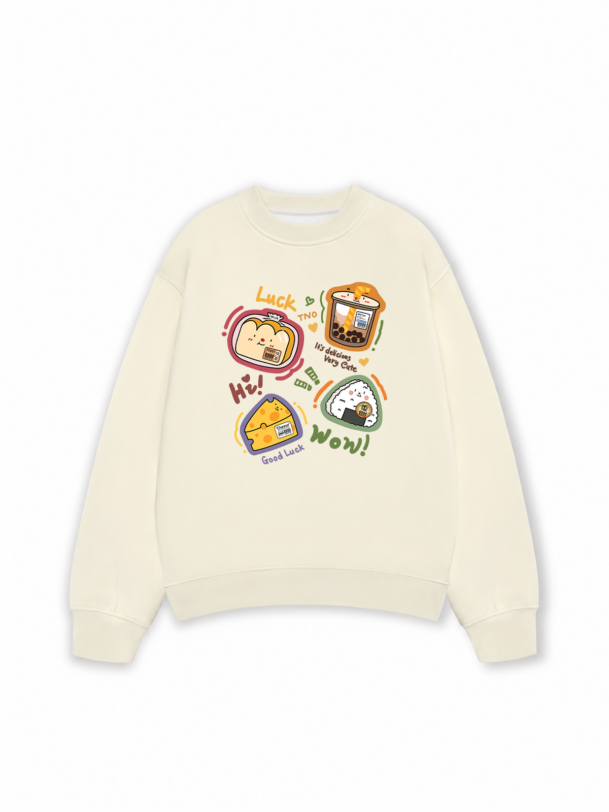 Áo Sweater Nỉ Hai Da Sweet Pastry Cute Bento