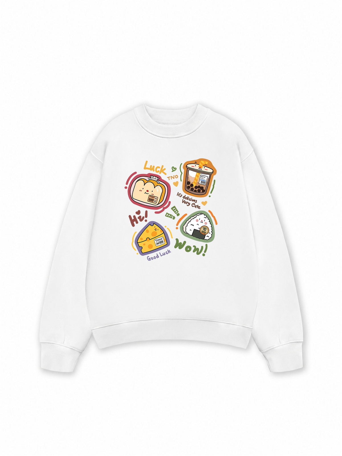 Áo Sweater Nỉ Hai Da Sweet Pastry Cute Bento