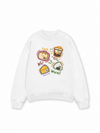 Áo Sweater Nỉ Hai Da Sweet Pastry Cute Bento