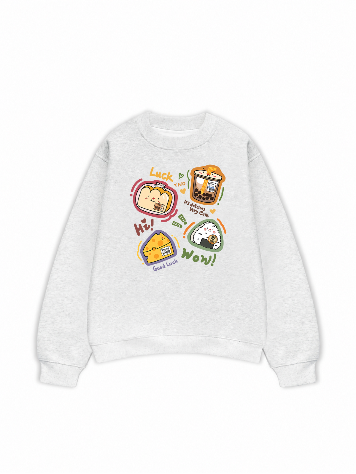 Áo Sweater Nỉ Hai Da Sweet Pastry Cute Bento