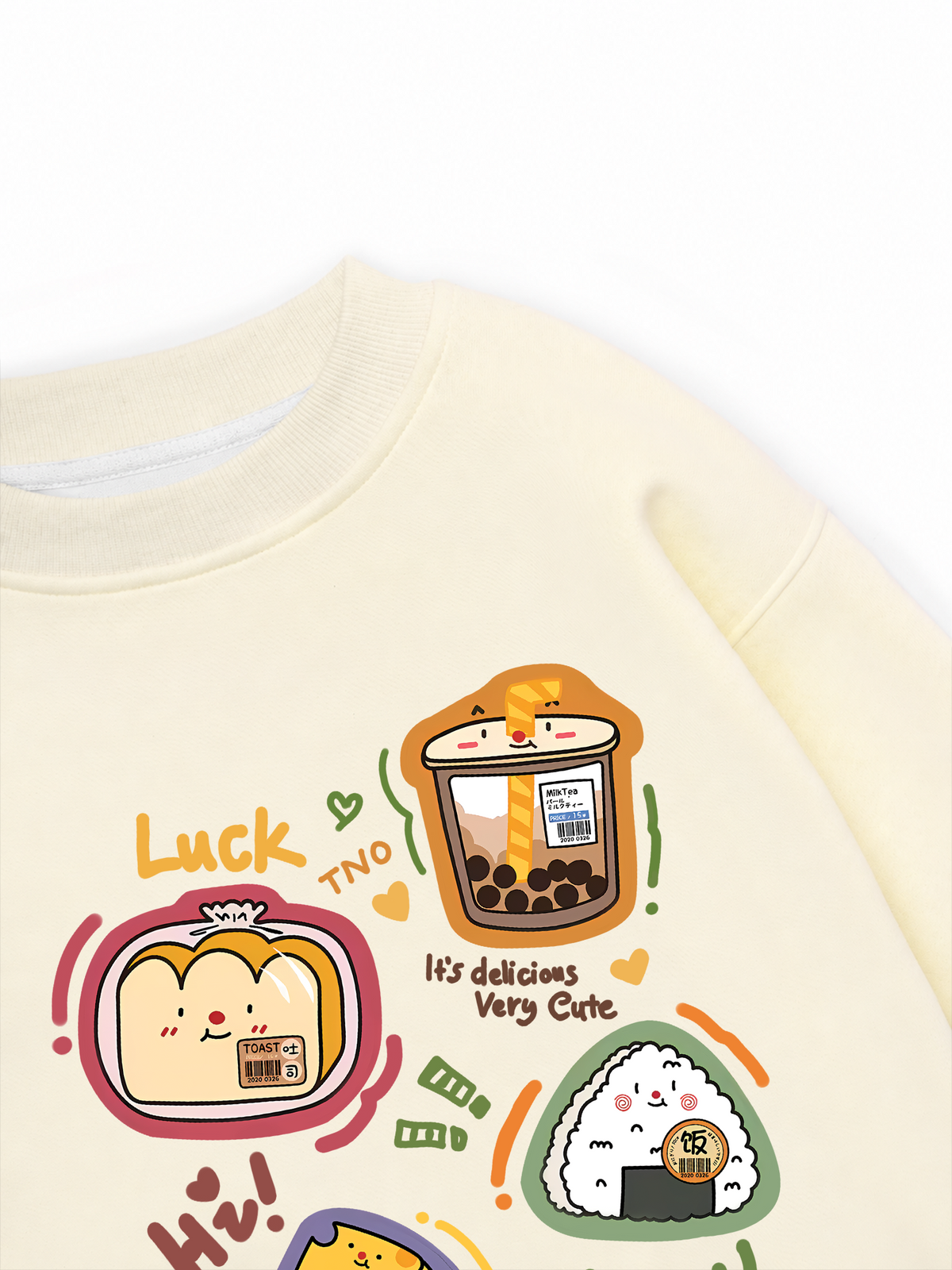 Áo Sweater Nỉ Hai Da Sweet Pastry Cute Bento