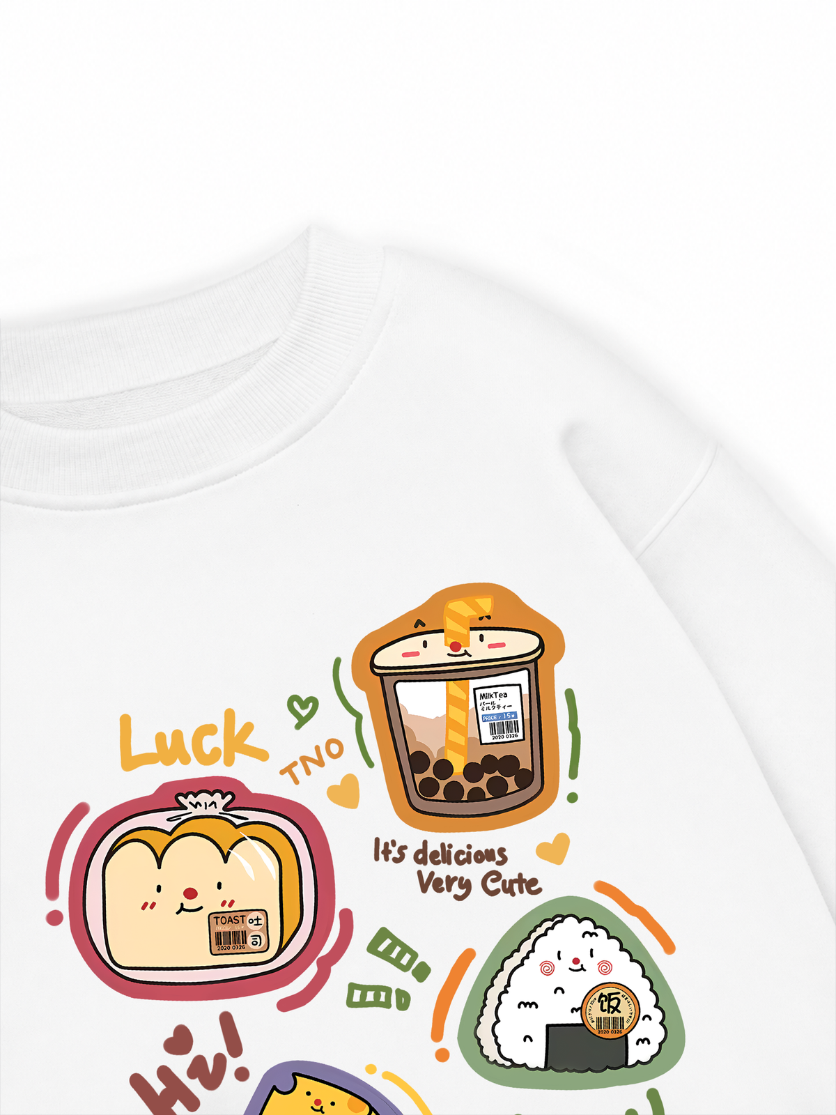 Áo Sweater Nỉ Hai Da Sweet Pastry Cute Bento