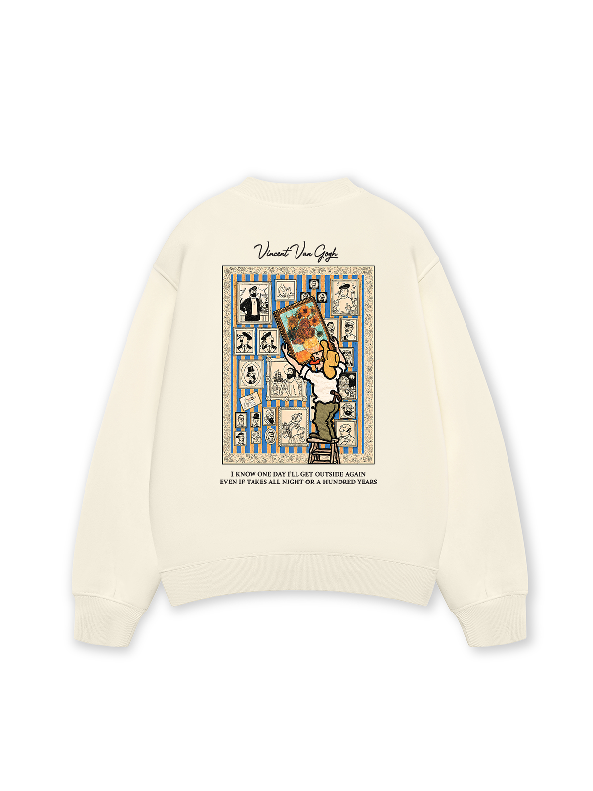 Áo Sweater Nỉ Hai Da Vincent Van Gogh