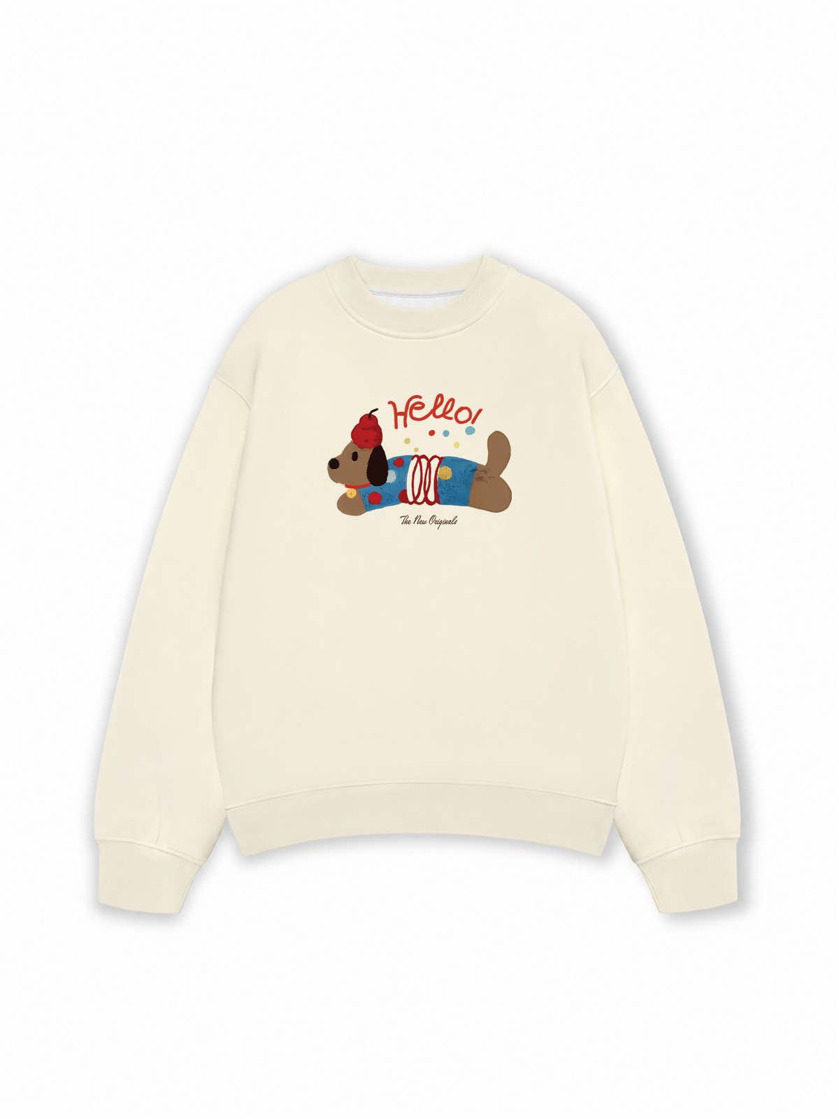 Áo Sweater Nỉ Hai Da Animal Hello Cute Puppy