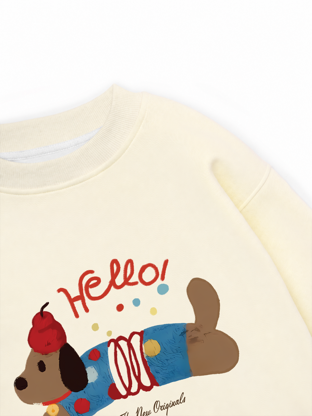 Áo Sweater Nỉ Hai Da Animal Hello Cute Puppy