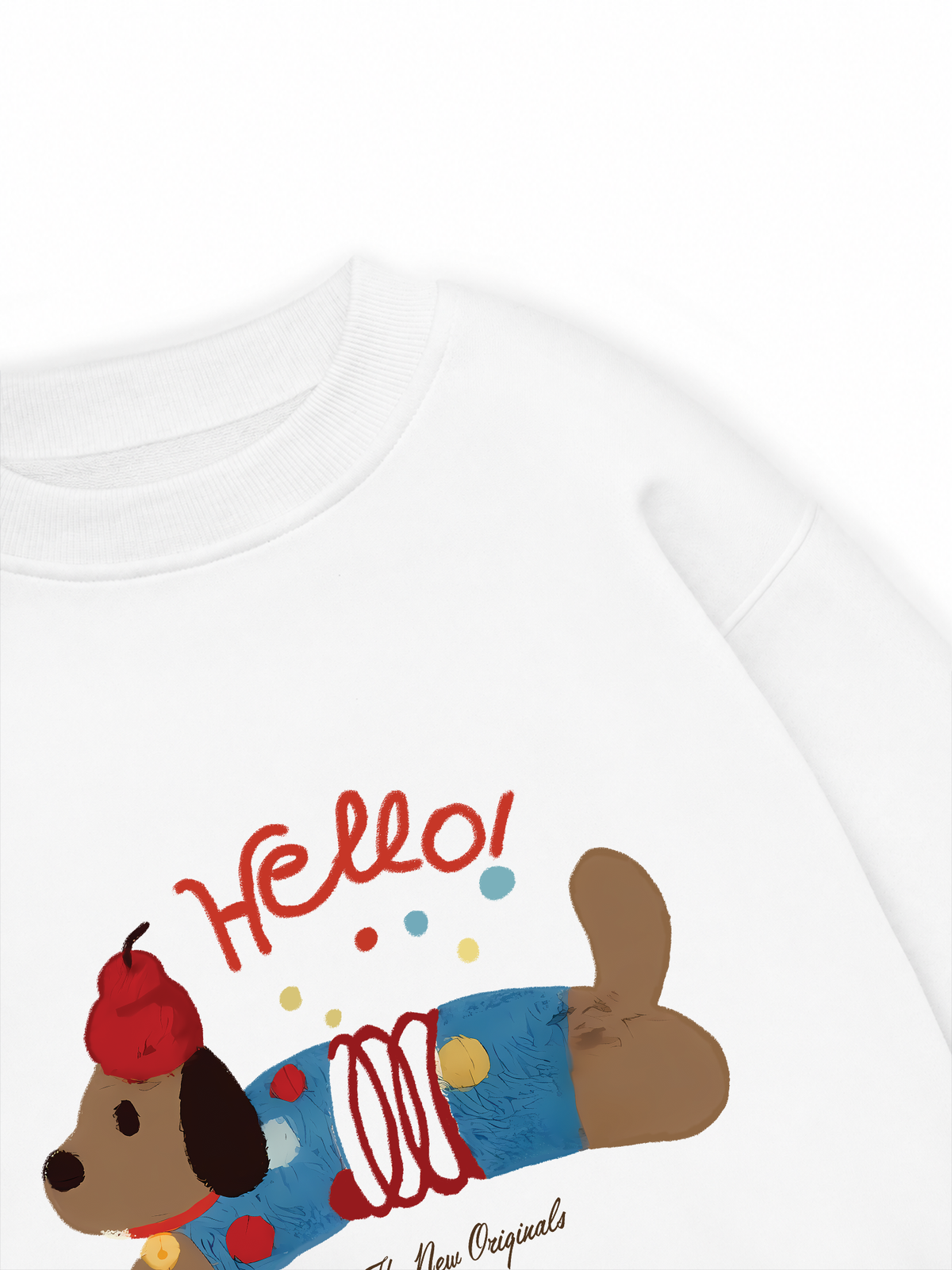 Áo Sweater Nỉ Hai Da Animal Hello Cute Puppy