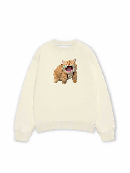 Áo Sweater Nỉ Hai Da Animal Mood Funny Meow