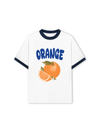 Áo Thun Ringer Relaxed Fit Summer Vibes Blue Orange
