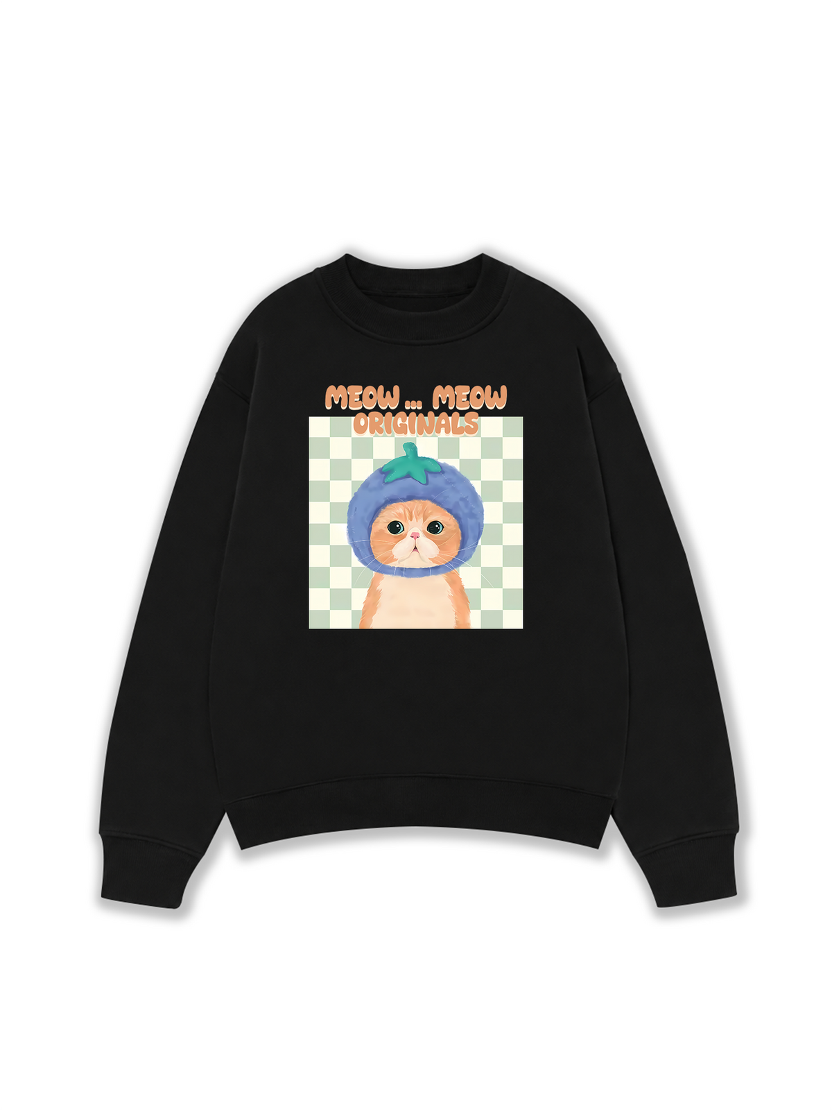 Áo Sweater Nỉ Hai Da Animal Meow