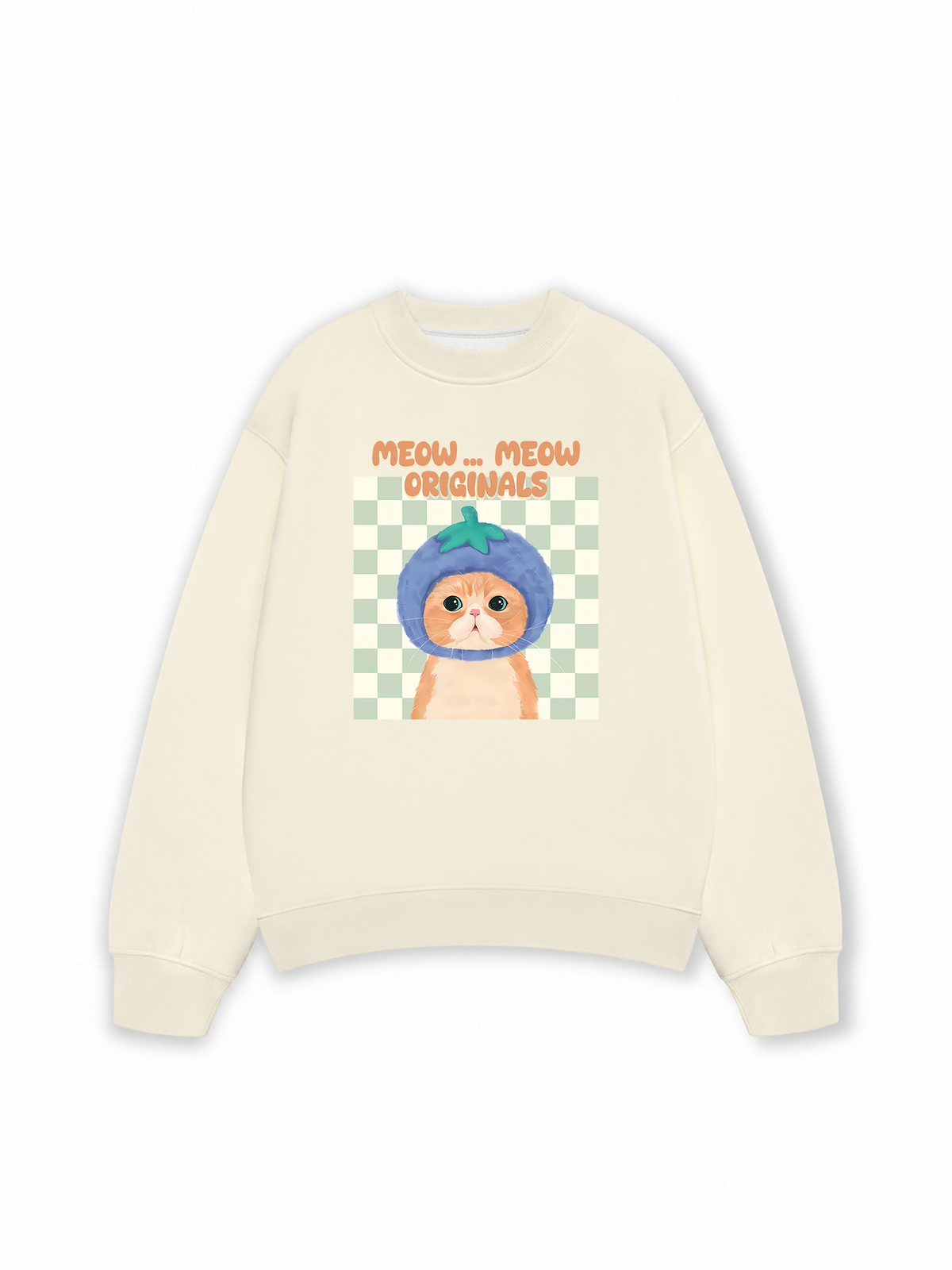 Áo Sweater Nỉ Hai Da Animal Meow