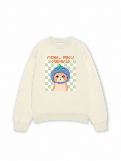 Áo Sweater Nỉ Hai Da Animal Meow