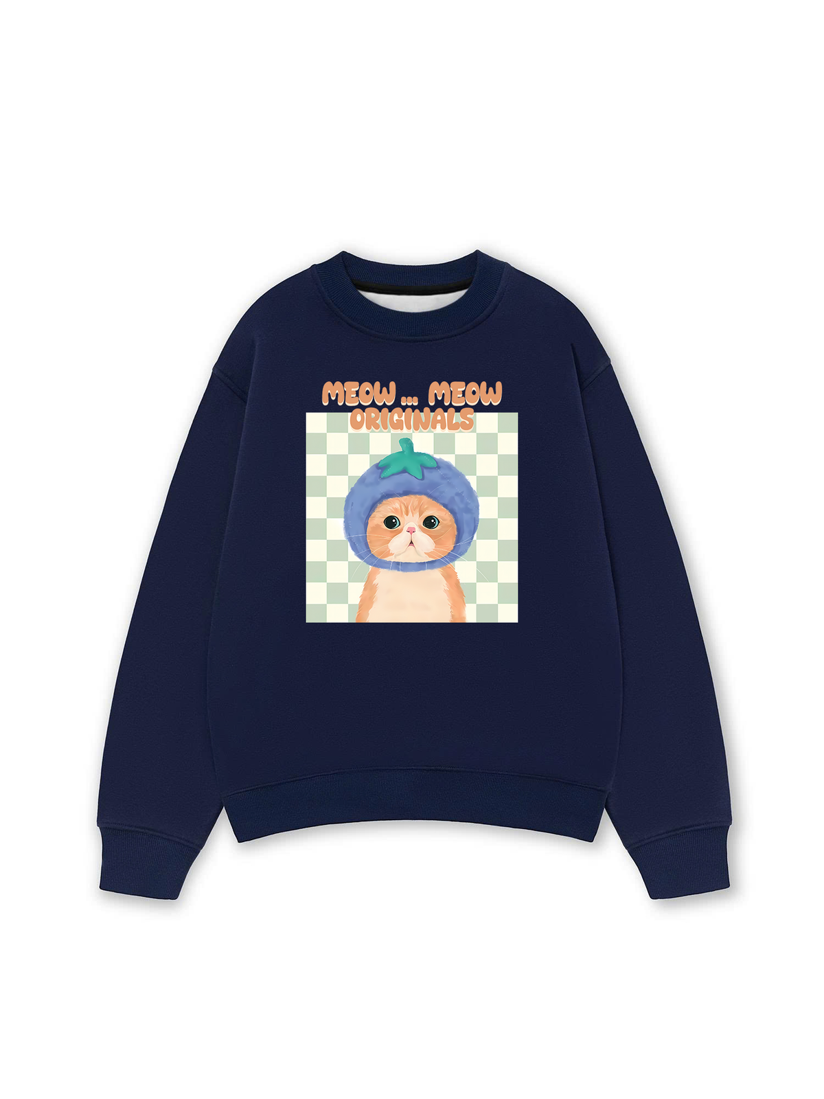 Áo Sweater Nỉ Hai Da Animal Meow