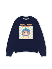Áo Sweater Nỉ Hai Da Animal Meow