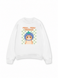 Áo Sweater Nỉ Hai Da Animal Meow