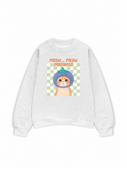 Áo Sweater Nỉ Hai Da Animal Meow