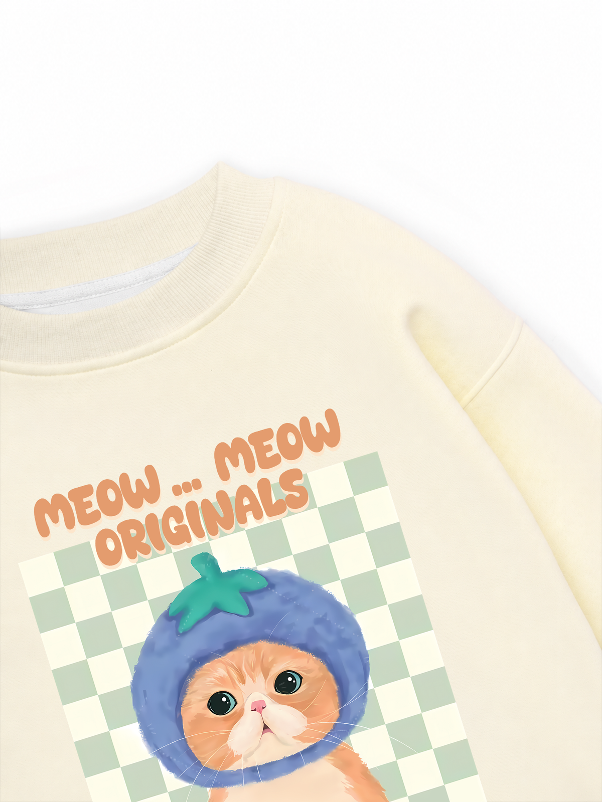 Áo Sweater Nỉ Hai Da Animal Meow