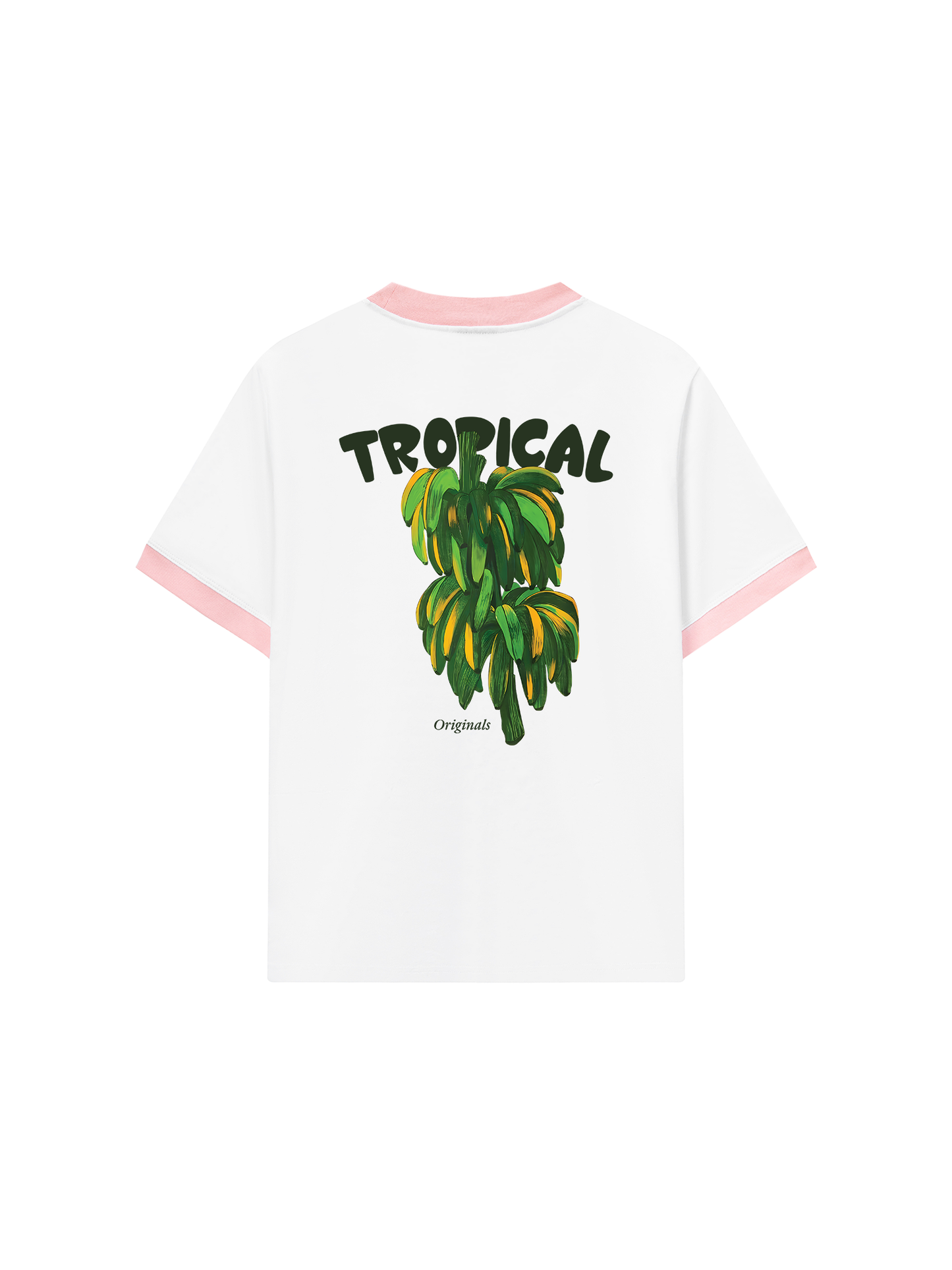 Áo Thun Ringer Relaxed Fit Summer Vibes Green Banana