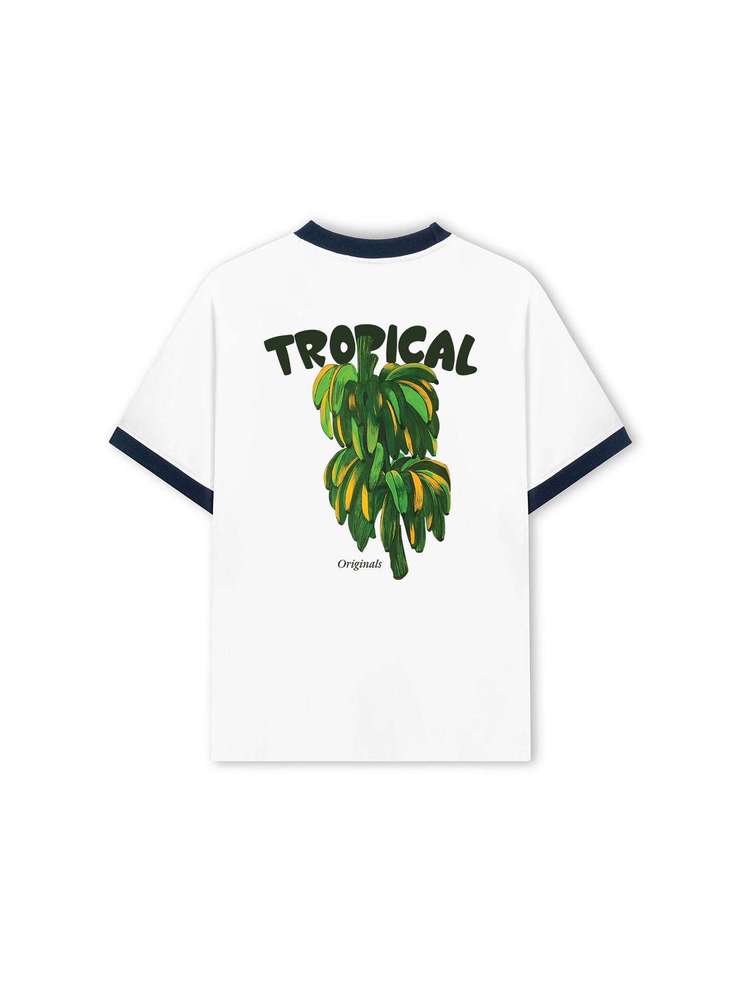 Áo Thun Ringer Relaxed Fit Summer Vibes Green Banana
