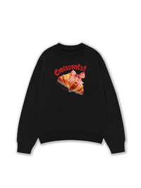 Áo Sweater Nỉ Hai Da Sweet Pastry Red Bơ Croissant