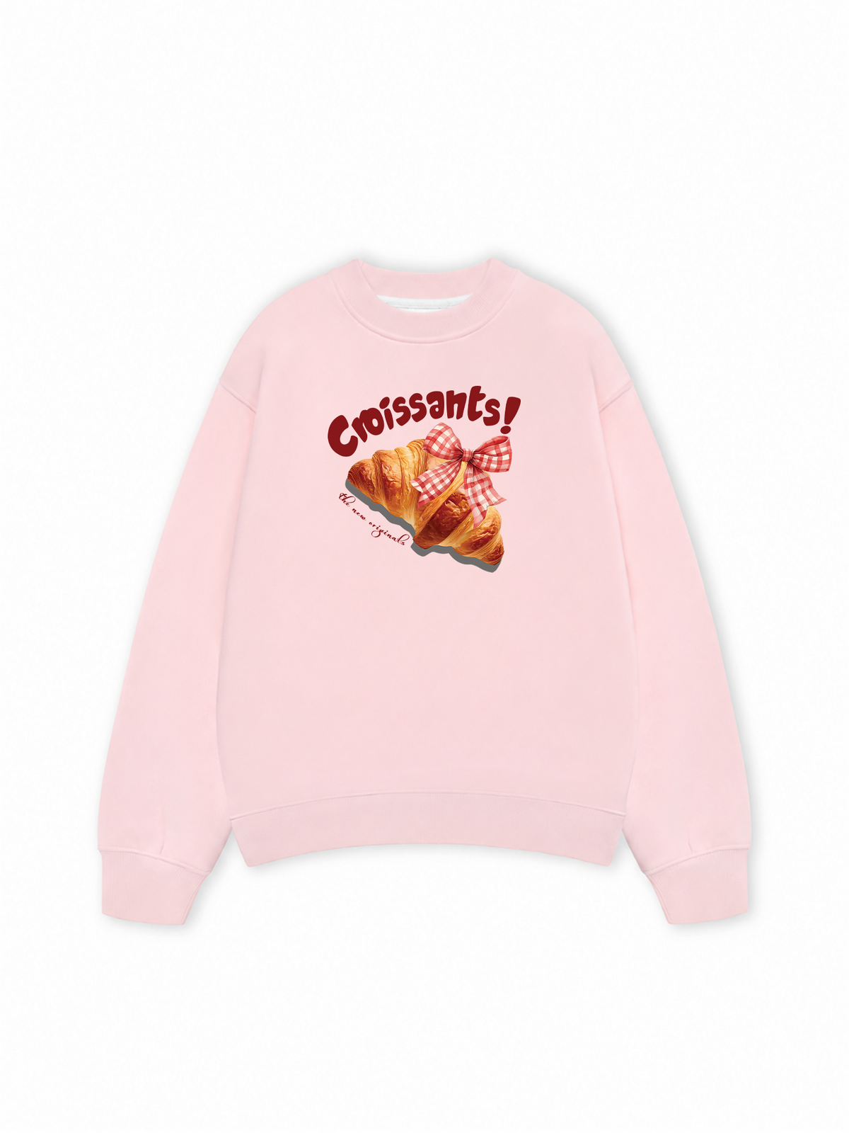 Áo Sweater Nỉ Hai Da Sweet Pastry Red Bơ Croissant
