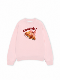 Áo Sweater Nỉ Hai Da Sweet Pastry Red Bơ Croissant