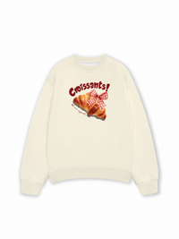 Áo Sweater Nỉ Hai Da Sweet Pastry Red Bơ Croissant