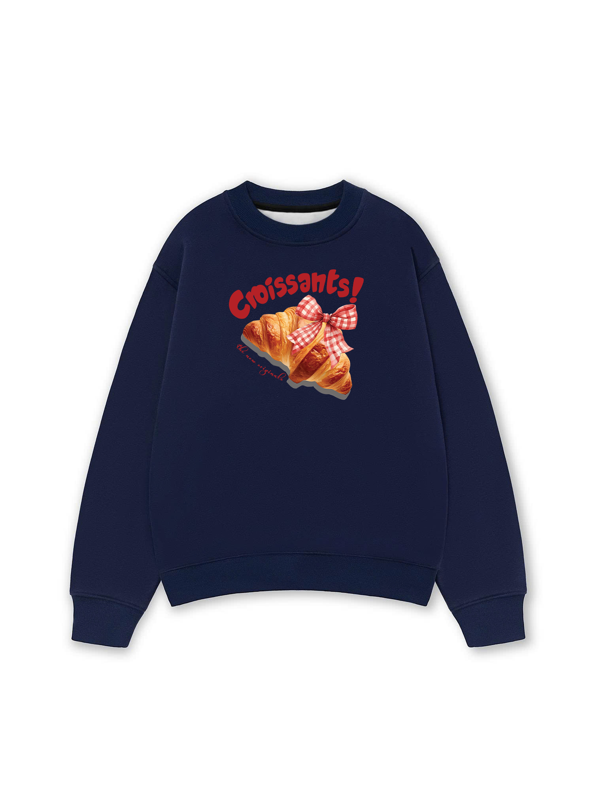 Áo Sweater Nỉ Hai Da Sweet Pastry Red Bơ Croissant