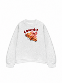 Áo Sweater Nỉ Hai Da Sweet Pastry Red Bơ Croissant