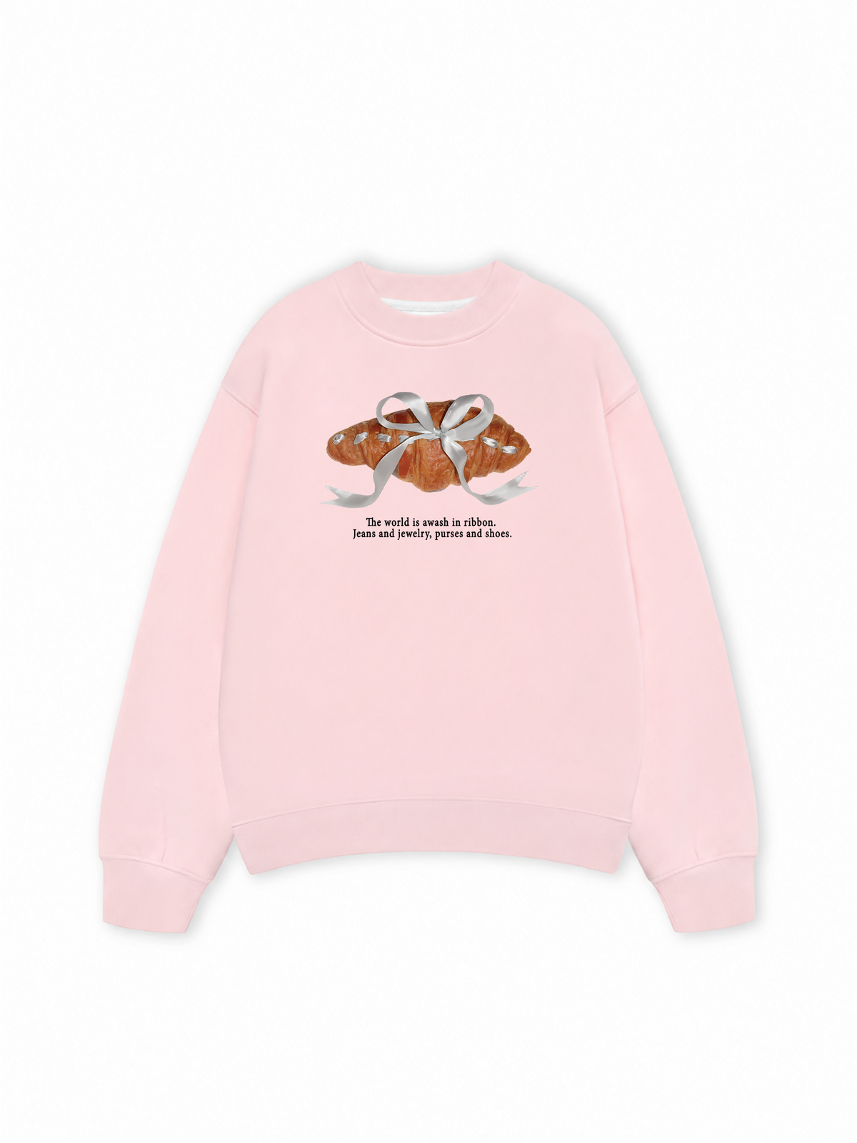 Áo  Sweater Nỉ Hai Da Sweet Pastry Silver Bow