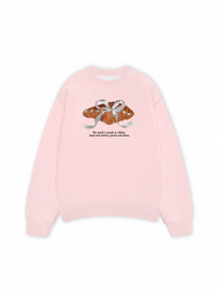 Áo  Sweater Nỉ Hai Da Sweet Pastry Silver Bow