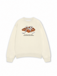 Áo  Sweater Nỉ Hai Da Sweet Pastry Silver Bow
