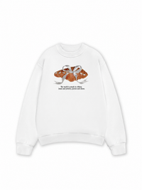 Áo  Sweater Nỉ Hai Da Sweet Pastry Silver Bow