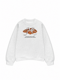 Áo  Sweater Nỉ Hai Da Sweet Pastry Silver Bow