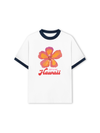Áo Thun Ringer Relaxed Fit Summer Vibes Hawai Flower