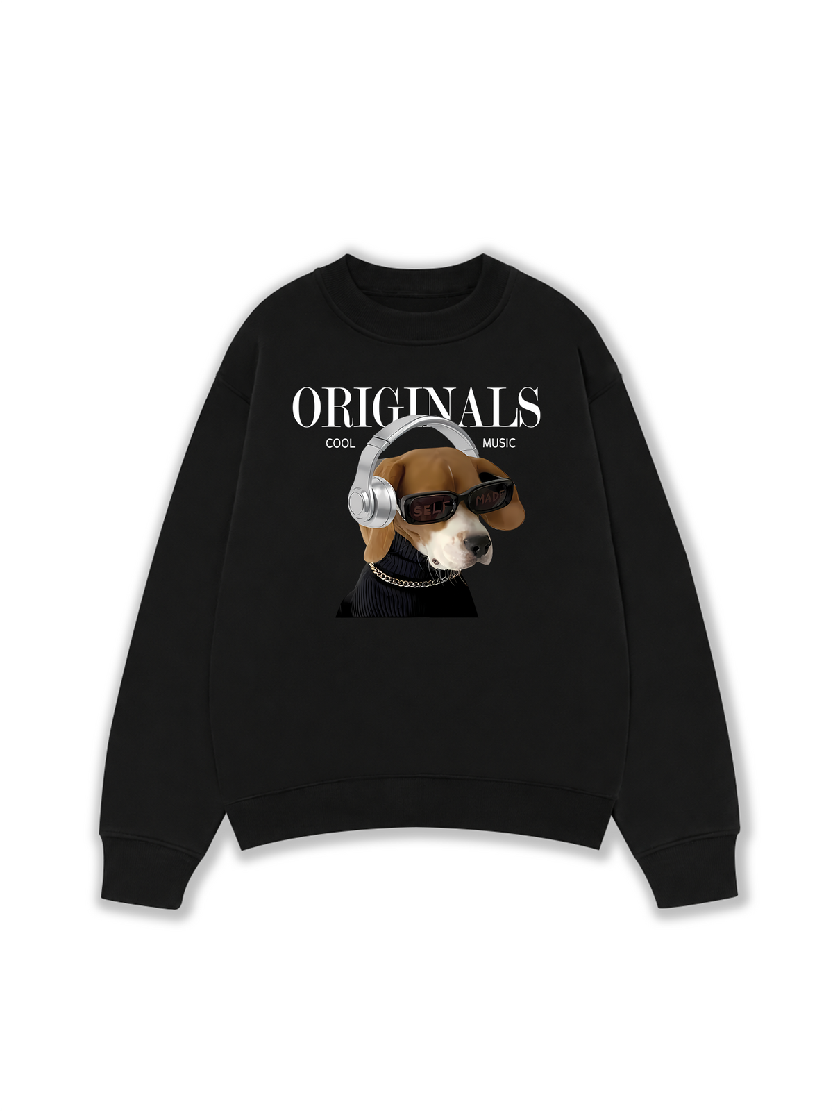 Áo Sweater Nỉ Hai Da Animal Mood Cool Music Dog