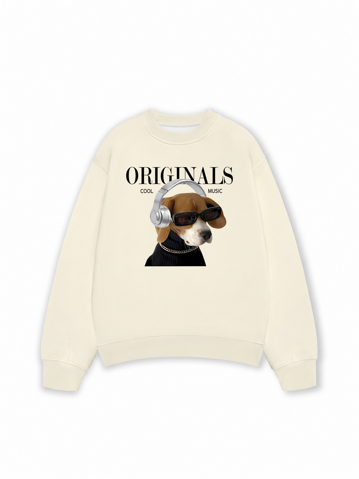 Áo Sweater Nỉ Hai Da Animal Mood Cool Music Dog