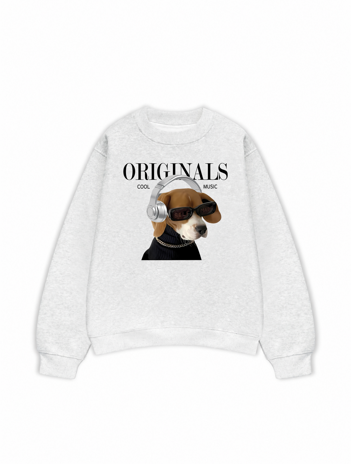 Áo Sweater Nỉ Hai Da Animal Mood Cool Music Dog