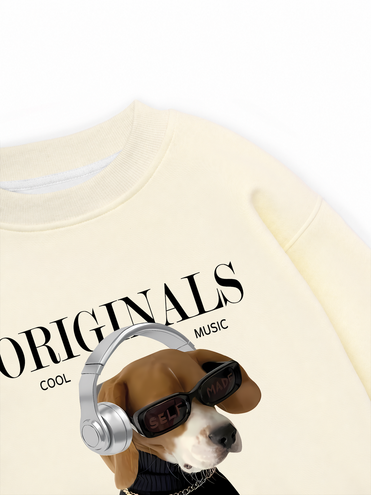 Áo Sweater Nỉ Hai Da Animal Mood Cool Music Dog