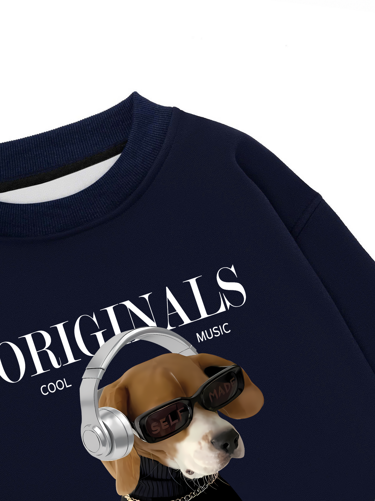Áo Sweater Nỉ Hai Da Animal Mood Cool Music Dog