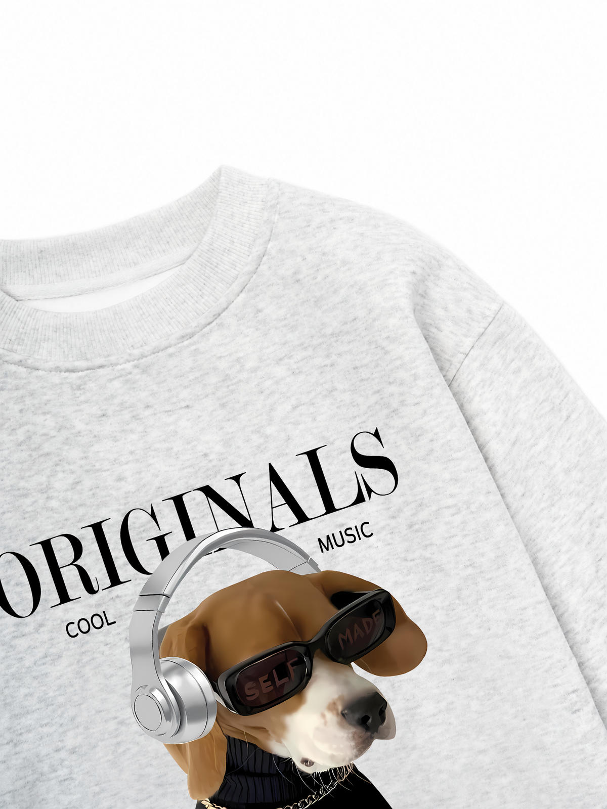 Áo Sweater Nỉ Hai Da Animal Mood Cool Music Dog