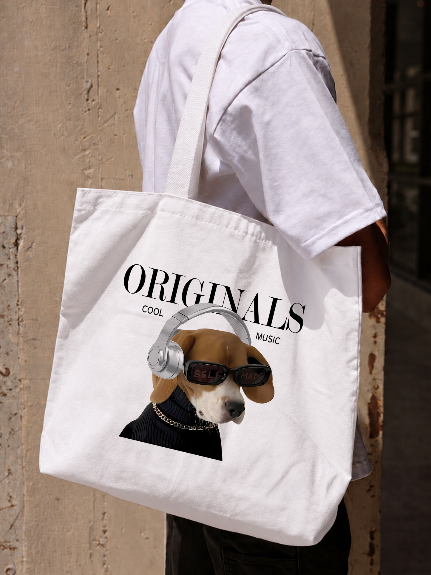 Túi Tote Animal Mood Cool Music Dog