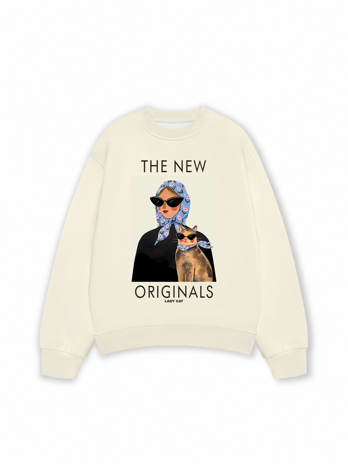 Áo Sweater Nỉ Hai Da Lady Cat