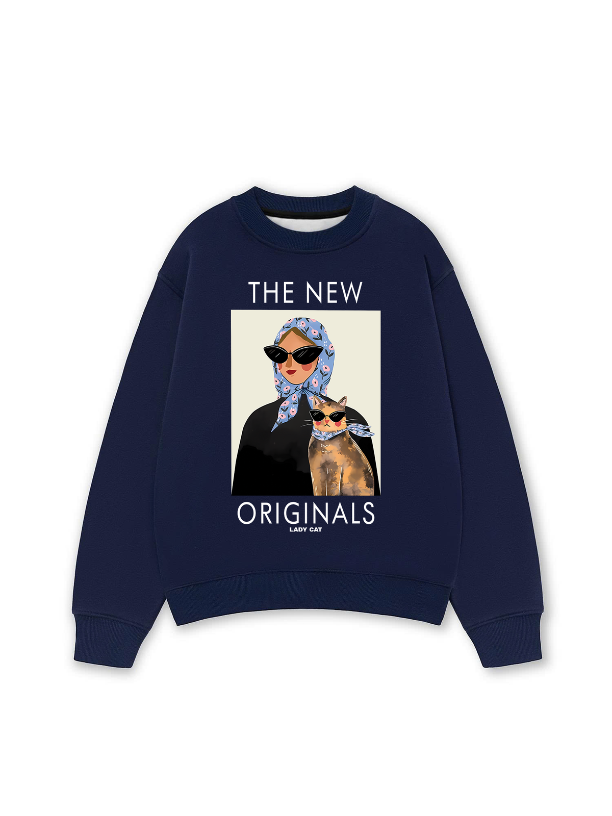 Áo Sweater Nỉ Hai Da Lady Cat